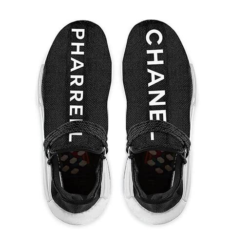 fake chanel human race|Pharrell x Chanel x NMD Human Race Trail 'Chanel'.